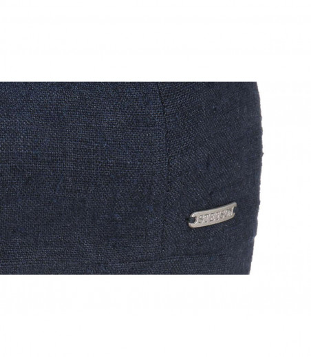 Stetson navy blue linen silk new